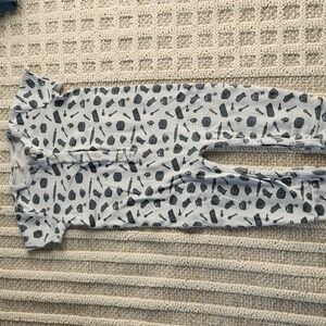 Kate Quinn Blue and Gray Baby Romper